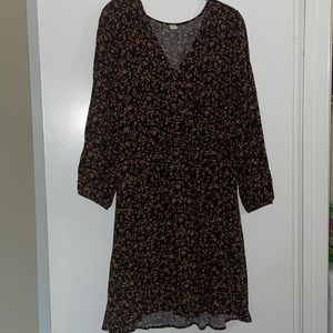 Old Navy Fall Floral Faux Wrap Dress